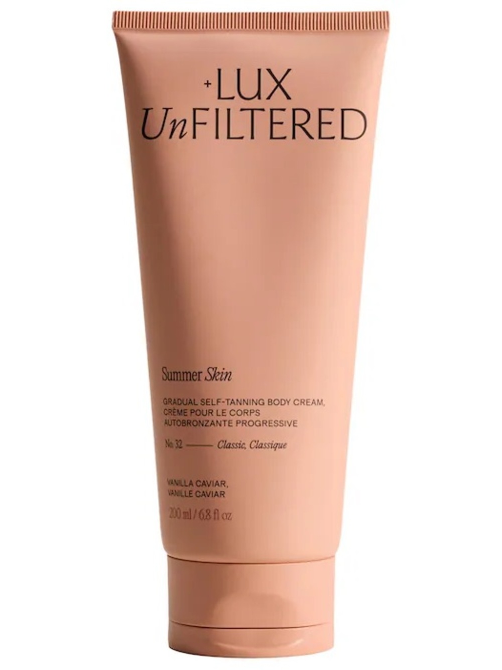 New Lux Unfiltered Summer Skin Gradual Self-Tanning Body Cream in Vanilla Caviar